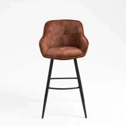 Wohnen Braune Barstühle mit Armlehnen - Caballo (2er Set)