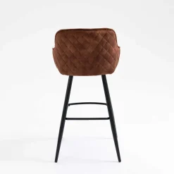 Wohnen Braune Barstühle mit Armlehnen - Caballo (2er Set)