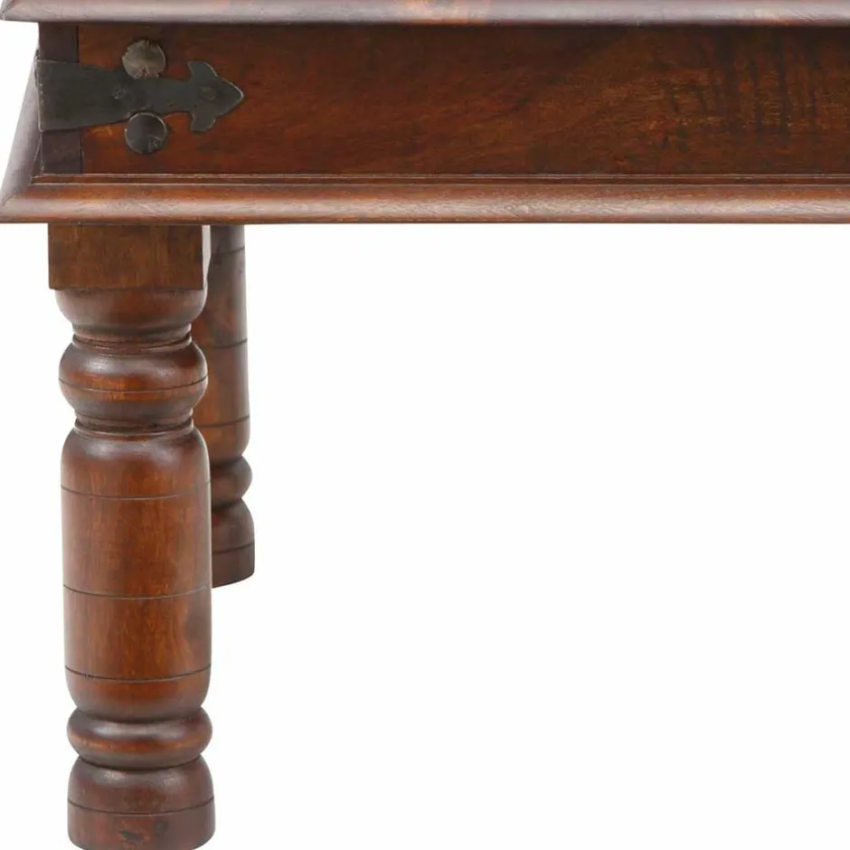 Brauner Kolonialstil Couchtisch 60x60 oder 120x75 - Meho^Wohnen