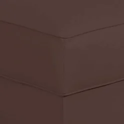 Brauner Polsterhocker mit Kunstlederbezug - Revelinda^Wohnen