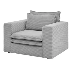 Breitcord Sessel in Hellgrau - Tessina^Wohnen Discount