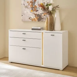 Breite Kombi-Kommode mit LED Beleuchtung - Racelyn^Wohnen