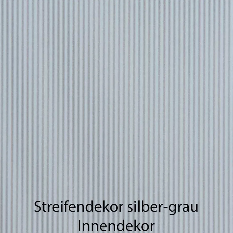 Wohnen Breite Kommode in Hellgrau mit Glasfront - Nucina