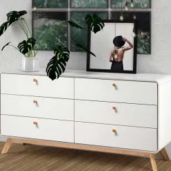 Breite Kommode mit sechs Schubladen - Kolreva^Wohnen Sale