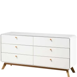 Breite Kommode mit sechs Schubladen - Kolreva^Wohnen Sale