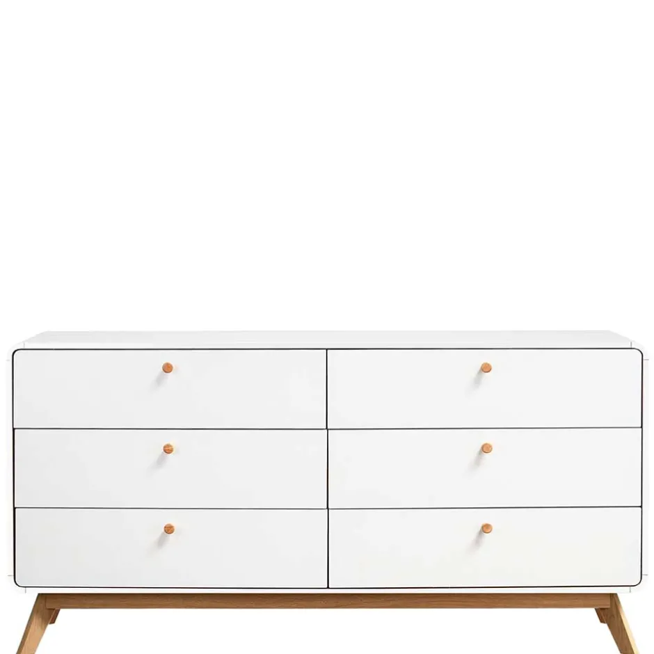 Breite Kommode mit sechs Schubladen - Kolreva^Wohnen Sale