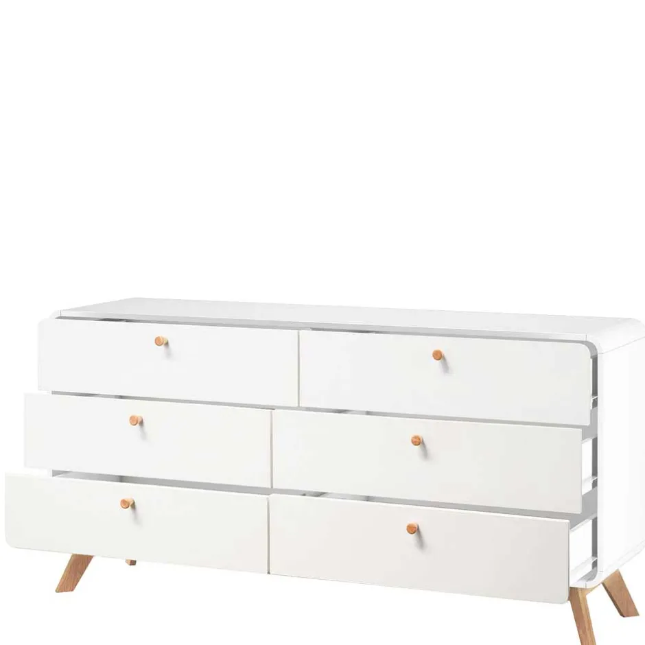 Breite Kommode mit sechs Schubladen - Kolreva^Wohnen Sale