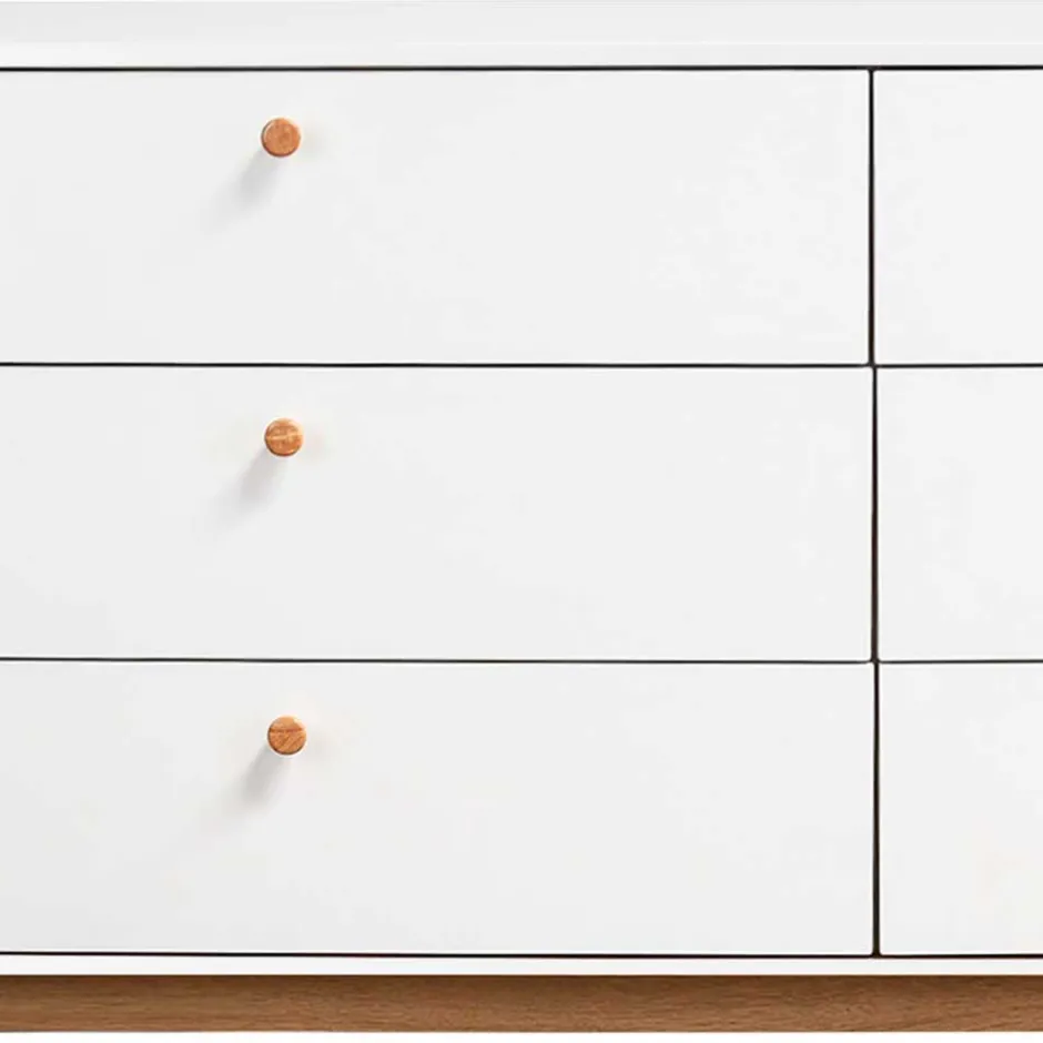 Breite Kommode mit sechs Schubladen - Kolreva^Wohnen Sale