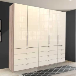 Wohnen Breiter Kleiderschrank mit 12 Schubladen - Rativian