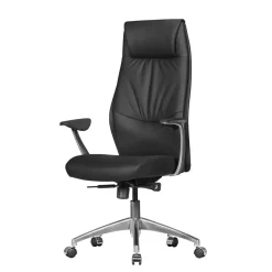 Büro Lederstuhl mit hoher Lehne - Sercan^Wohnen Online