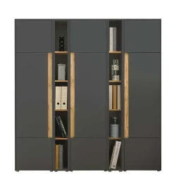 Büro Schrank- und Regalwand Set - Ahilav (fünfteilig)^Wohnen Discount