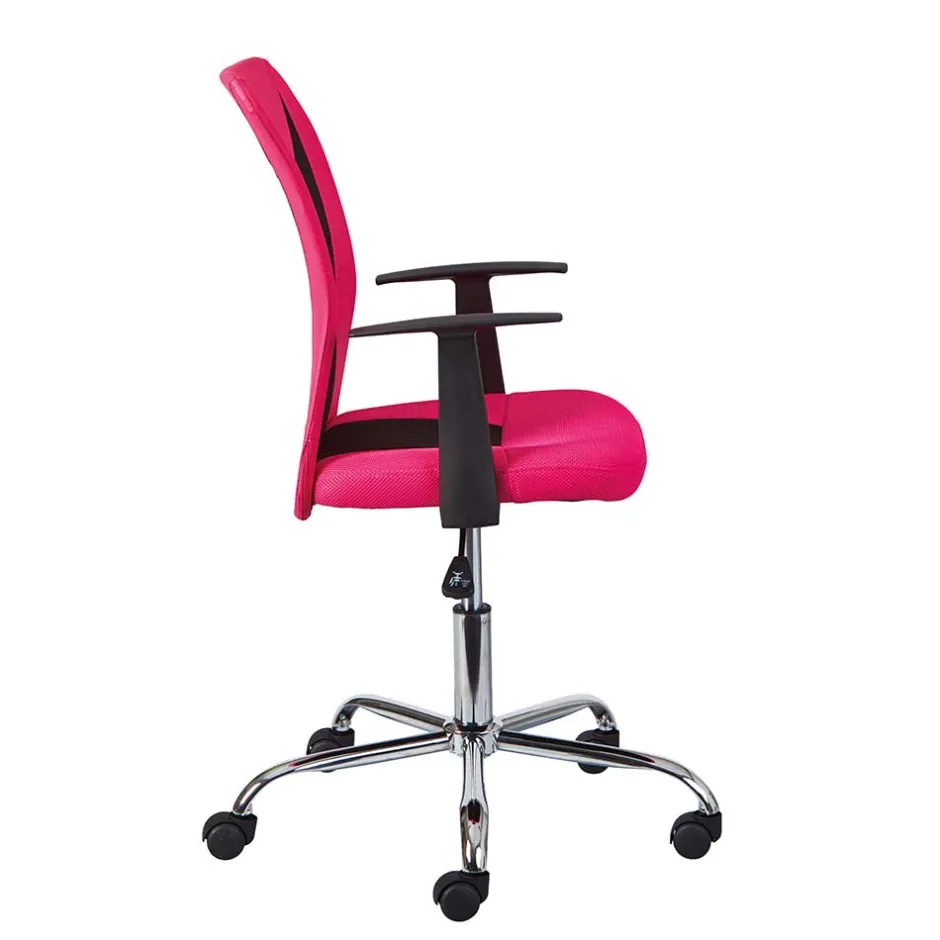 Bürodrehstuhl in Pink & Schwarz - Catama^Wohnen Outlet