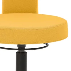 Wohnen Bürohocker mit Rückenlehne in Gelb & Orange - Andjes