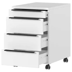 Bürotisch Kombination in Weiß - Sparkle (dreiteilig)^Wohnen Online