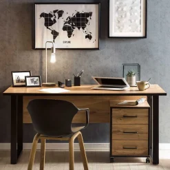 Wohnen Bürotisch Schreibtisch in Holzoptik Eiche - Zustic