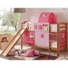 Kinder Wohnen Buche Mädchen Etagenbett mit Rutsche - Everton