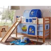 Kinder Wohnen Buche Stockbett für Jungen mit Rutsche - Leonie