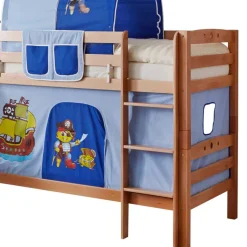 Kinder Wohnen Buche Stockbett für Jungen mit Rutsche - Leonie
