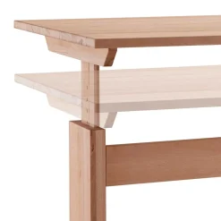 Wohnen Buchenholz Schreibtisch höhenverstellbar per Raster - Bash