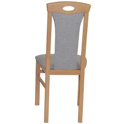 Buchenholz Stühle in Natur & Hellgrau - Zandravo (2er Set)^Wohnen Outlet