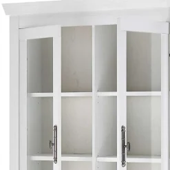 Wohnen Buffet Vitrine in weißer Holzoptik Pinie - Liancos