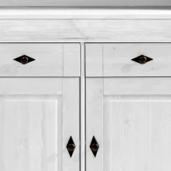 Buffetschrank Satumare in Weiß Kiefer teilmassiv^Wohnen