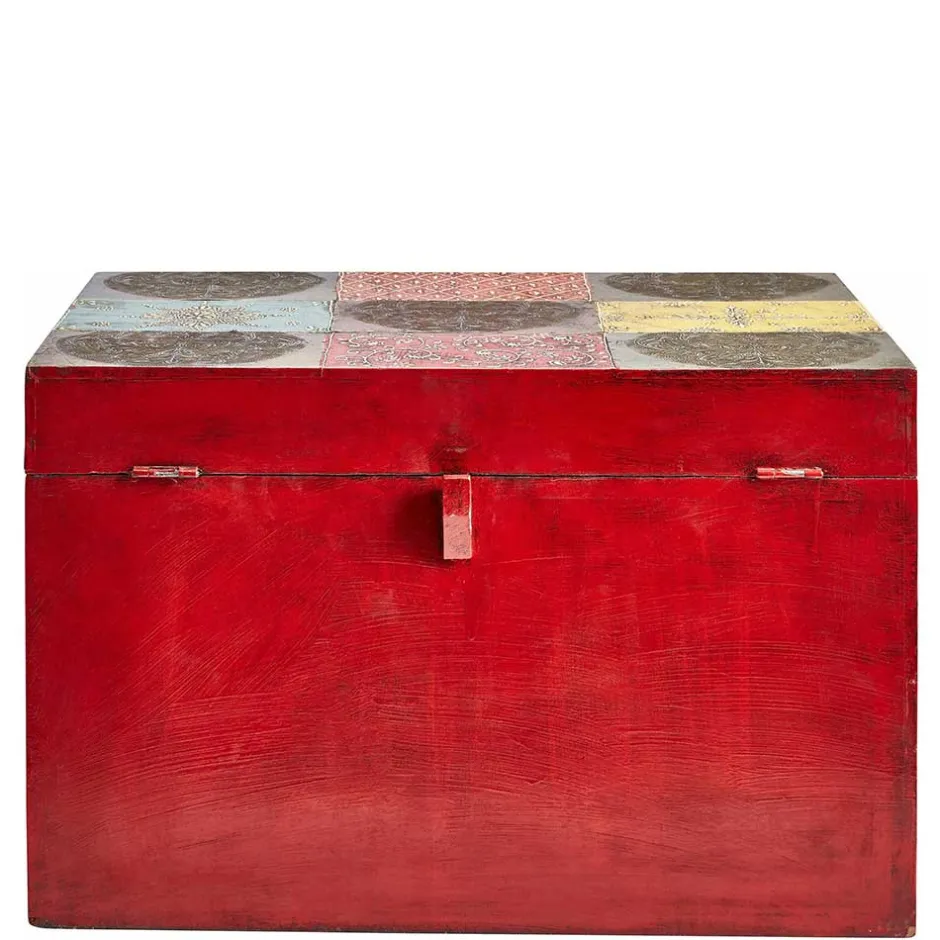 Bunte Holztruhe im Orientalischen Stil - Lilano^Wohnen Best