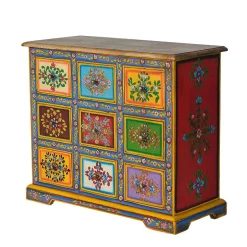 Bunte Kommode mit neun Schubladen - Leverias^Wohnen Best