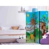 Bunter Kinderzimmer Paravent Ferienlager - Katina^Wohnen New