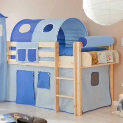 Burg Hochbett Omy mit Rutsche^Wohnen Outlet