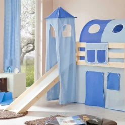 Burg Hochbett Omy mit Rutsche^Wohnen Outlet