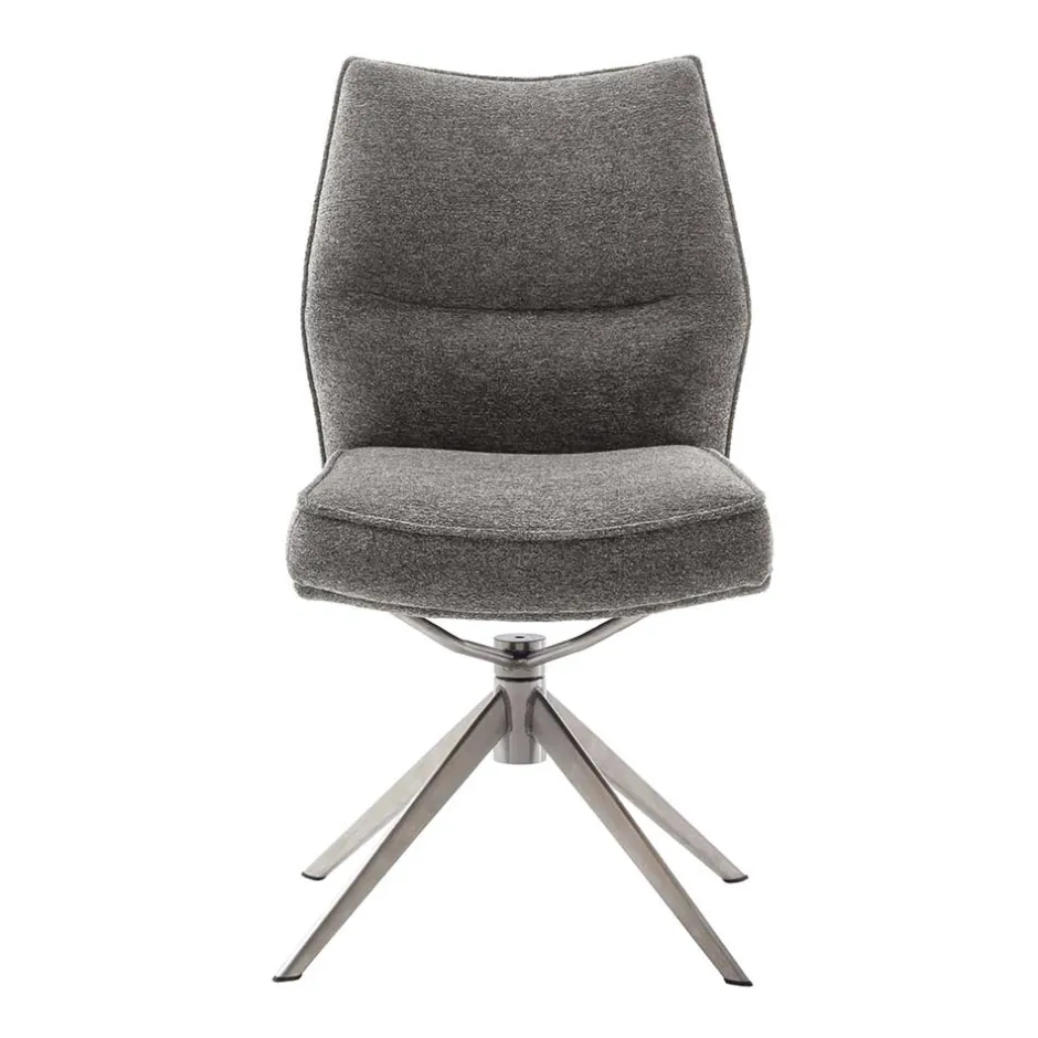 Wohnen Chenille Esszimmerstuhl um 360 Grad drehbar - Padira (2er Set)
