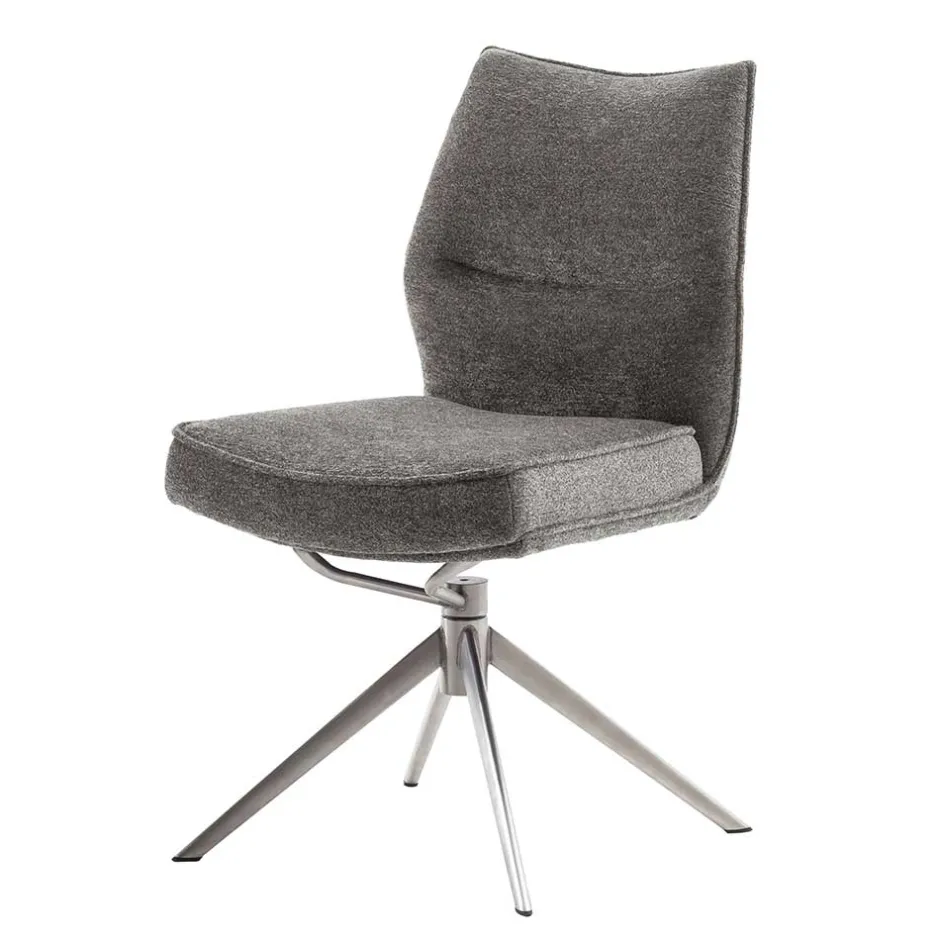 Wohnen Chenille Esszimmerstuhl um 360 Grad drehbar - Padira (2er Set)