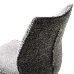 Wohnen Chenille Esszimmerstuhl um 360 Grad drehbar - Padira (2er Set)