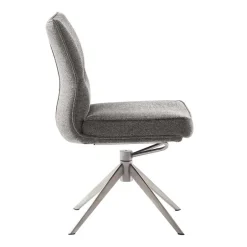 Wohnen Chenille Esszimmerstuhl um 360 Grad drehbar - Padira (2er Set)