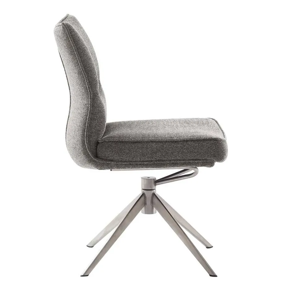 Wohnen Chenille Esszimmerstuhl um 360 Grad drehbar - Padira (2er Set)