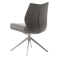 Wohnen Chenille Esszimmerstuhl um 360 Grad drehbar - Padira (2er Set)