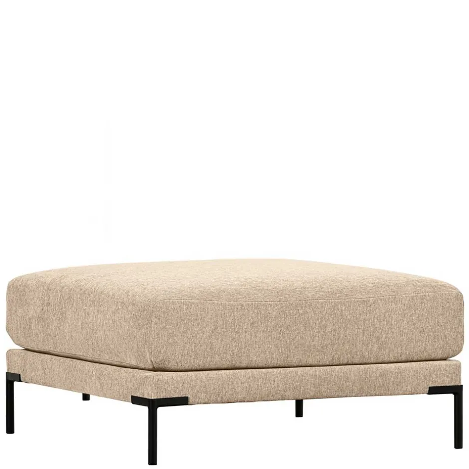 Chenille Hocker in Beigegrau Melange - Paola^Wohnen Best