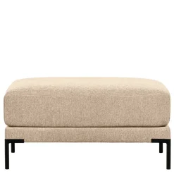 Chenille Hocker in Beigegrau Melange - Paola^Wohnen Best