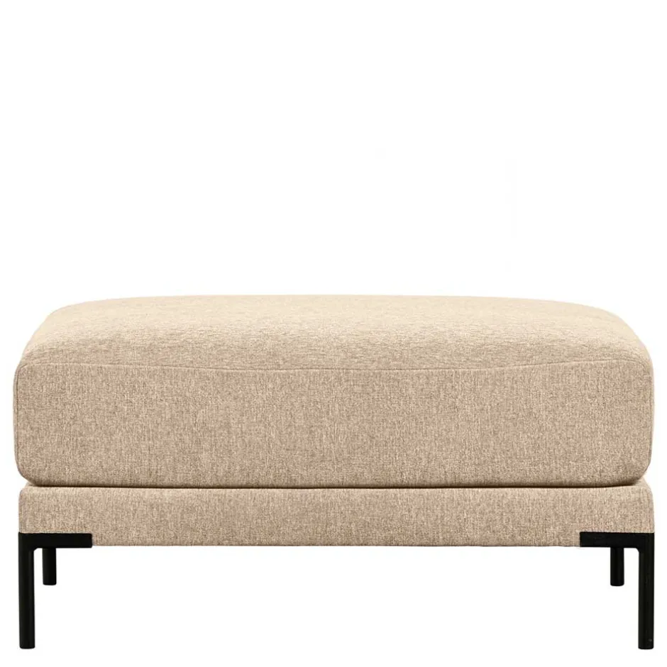 Chenille Hocker in Beigegrau Melange - Paola^Wohnen Best