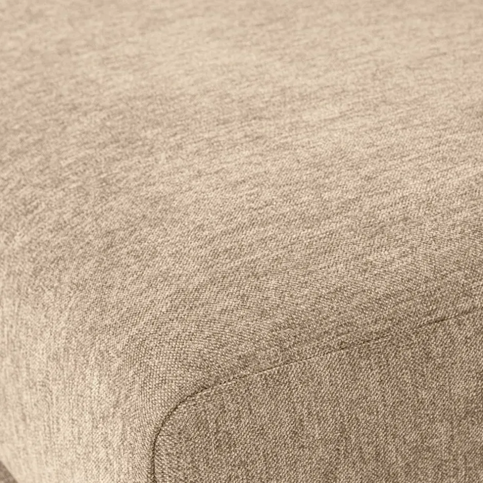 Chenille Hocker in Beigegrau Melange - Paola^Wohnen Best