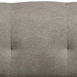 Chenille Polsterhocker in Graugrün - Aramato^Wohnen Outlet