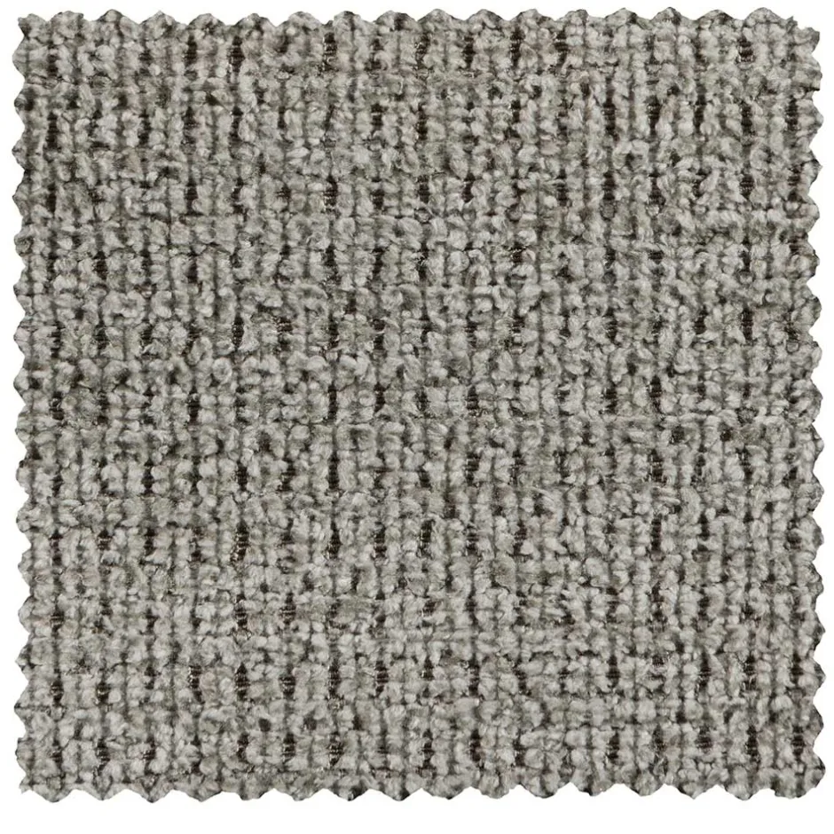 Chenille Polsterhocker in Graugrün - Aramato^Wohnen Outlet