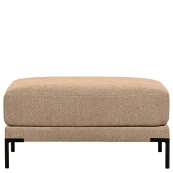 Chenille Polsterhocker in Champagner - Icoleran^Wohnen New