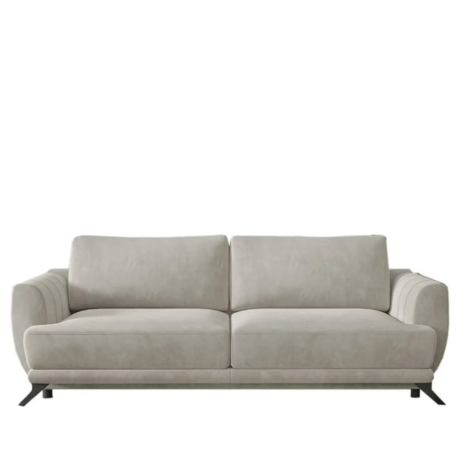 Wohnen Chenille Schlafcouch in Beige - Bravassa