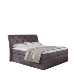 Chesterfield Boxspringbett in Mauve Samt - Zoalin^Wohnen Online