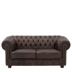 Chesterfield Couch aus Echtleder - Pluna^Wohnen New