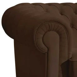 Chesterfield Kunstledercouch in Braun - Cementa^Wohnen Hot