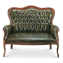 Wohnen Chesterfield Polsterbank in Dunkelgrün Magari & Nussbaum