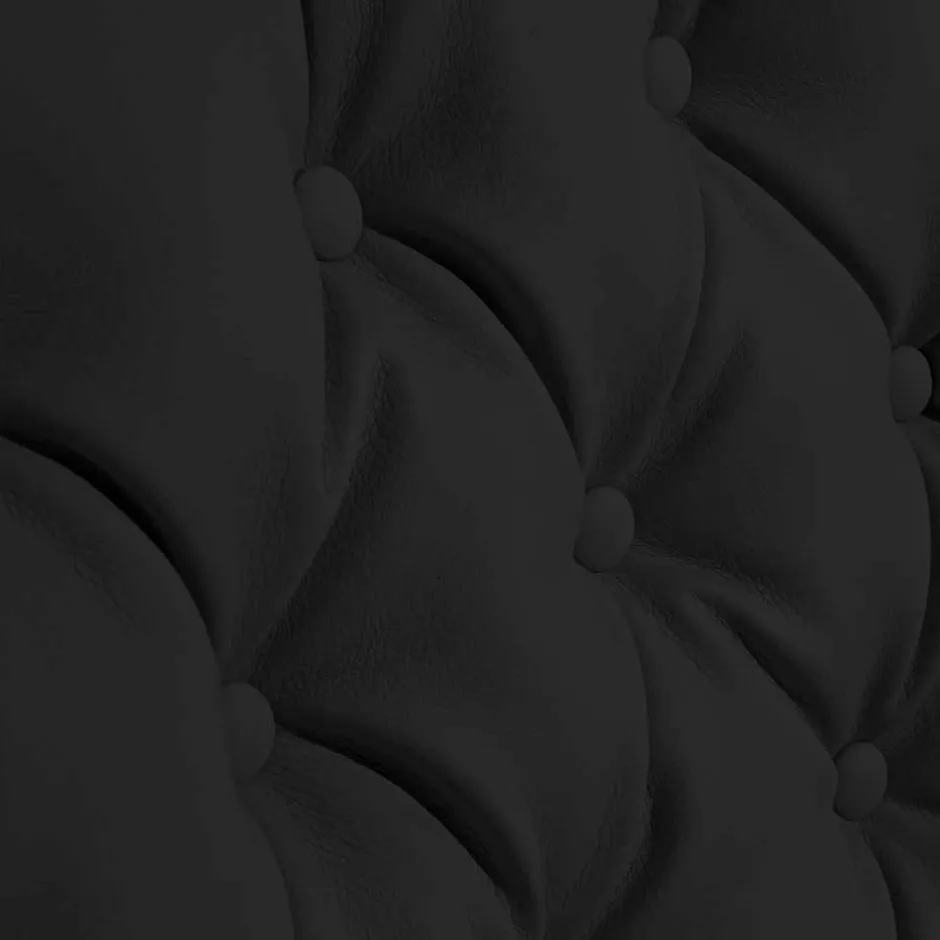 Chesterfield Polstersessel in Schwarz Kunstleder - Centurion^Wohnen Discount